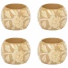 A La Servetringen Floral Beige (4St)
