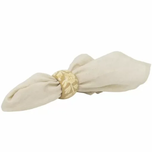 A La Servetringen Floral Beige (4St)