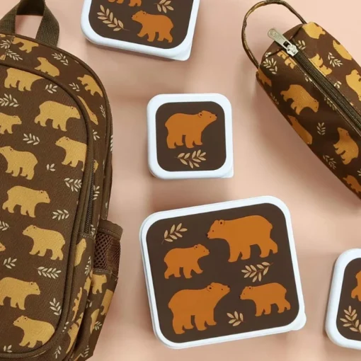 A Little Lovely Company Lunchbox & Snackbox Bears