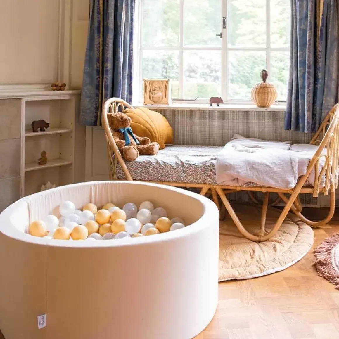 Ballenbak Xl Rond 90X40 Beige Moje