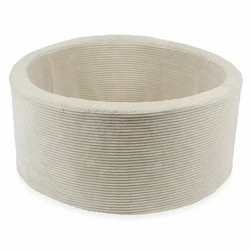 Ballenbak Xl Rond 90X40 Rib Velvet Beige Moje