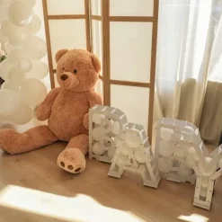 Ballonmozaiek Baby Wit Hello Baby Ginger Ray