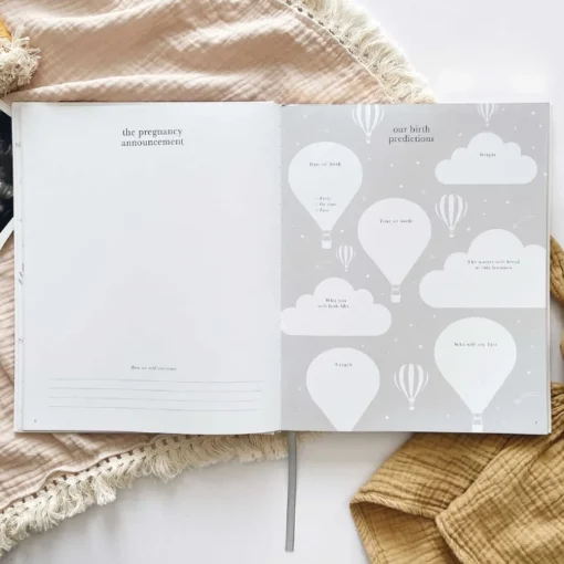 Blush & Gold Zwangerschapsdagboek Safari