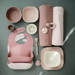 Borden Vierkant Blush (2St) Mushie