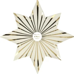 Bordjes Gold Stripe Stars (8St) Meri Meri