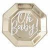 Bordjes Goudfolie (8St) Oh Baby! Ginger Ray