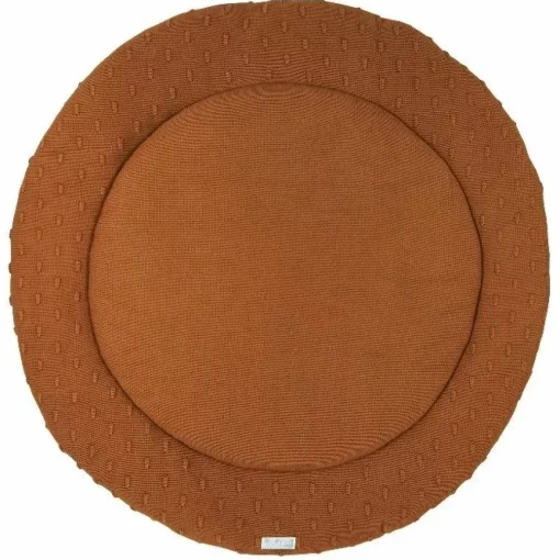 Boxkleed Rond Knots Camel (95Cm) Meyco