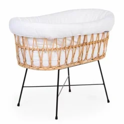 Childhome Rotan Wieg Met Matras Ecru