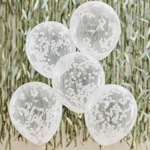 Confetti Ballonnen Hey Baby Botanical Baby (5St) Ginger Ray