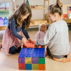 Connetix Tiles Basis Bouwplaten Rainbow (2St)