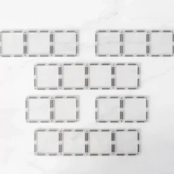 Connetix Tiles Clear Rectangle Pack (12St) | Magnetische Bouwtegels | Kidsdeco.Nl
