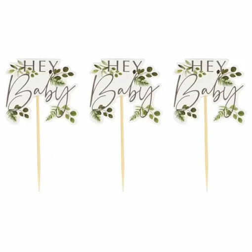 Cupcake Toppers Botanical Baby (12St) Ginger Ray