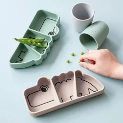 Done By Deer Antislip Siliconen Snackbord Croco Powder