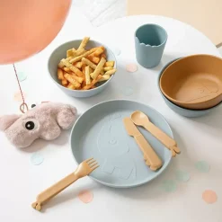 Done By Deer Bestekset Deer Friends Mustard