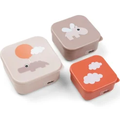 Done By Deer Snackbox Set (3St) Happy Clouds Powder