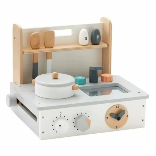 Draagbaar Houten Keukentje Naturel-Wit Kids Concept