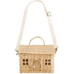 Draagbaar Poppenhuisje Casa Bag Straw Olli Ella