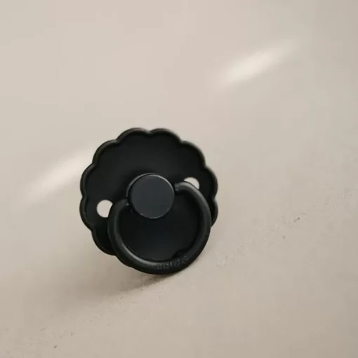 Frigg Fopspeen Natuurrubber Daisy Jet Black