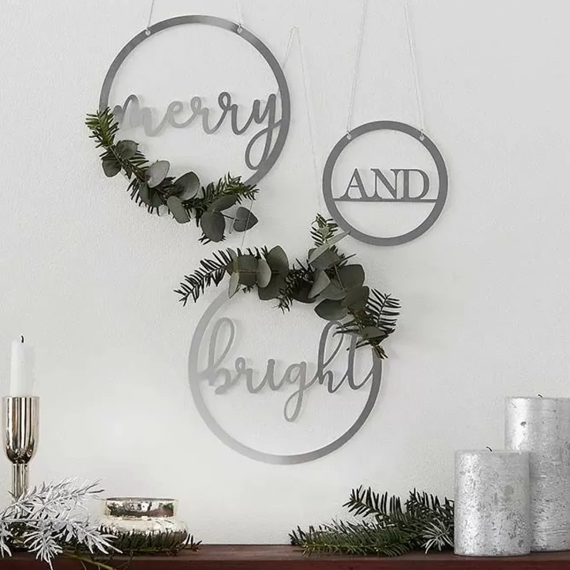 Hangdecoratie Merry And Bright Season For Silver Ginger Ray