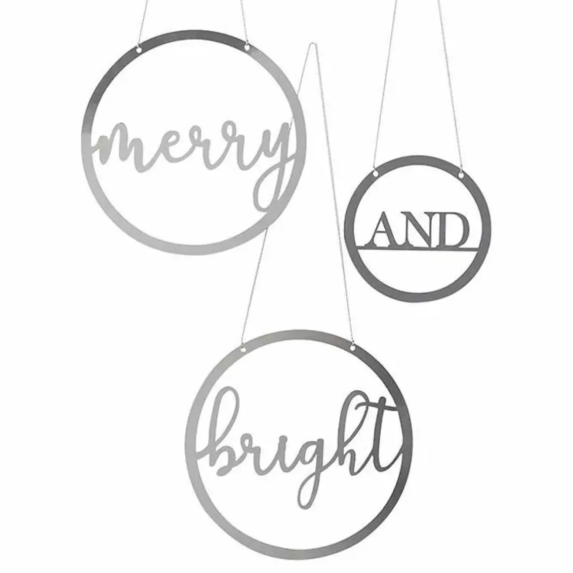 Hangdecoratie Merry And Bright Season For Silver Ginger Ray