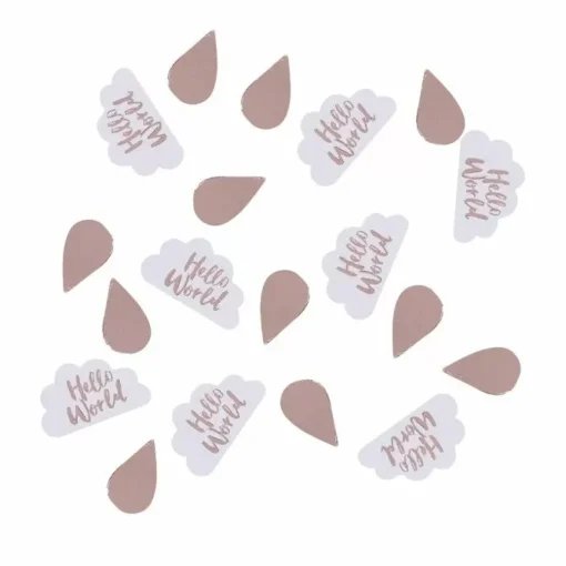 Hello World Tafelconfetti Rosegoud Ginger Ray