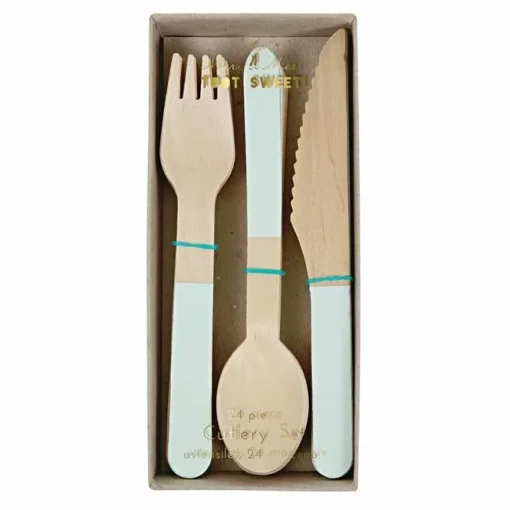 Houten Bestek Mint (24St)