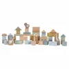 Houten Bouwblokken Blauw Little Dutch
