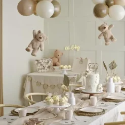 Houten Confetti Beertjes Teddy Bear Babyshower Ginger Ray