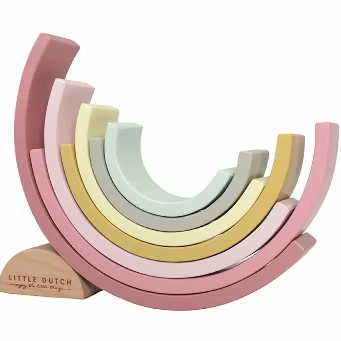 Houten Regenboog Roze Little Dutch