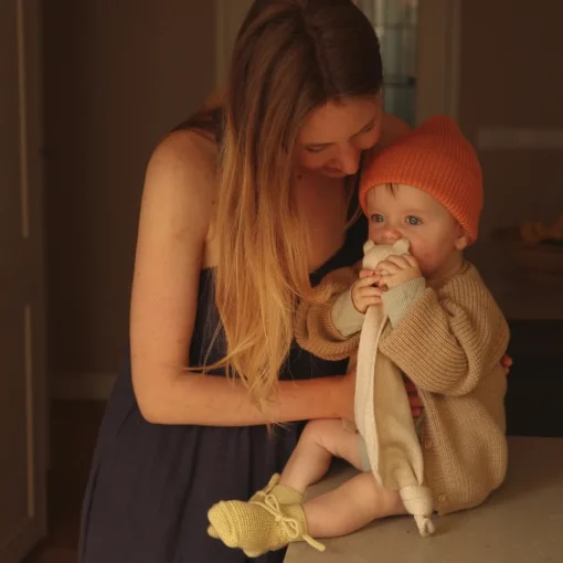 Hvid Knuffeldoekje Teddy Toki Cream