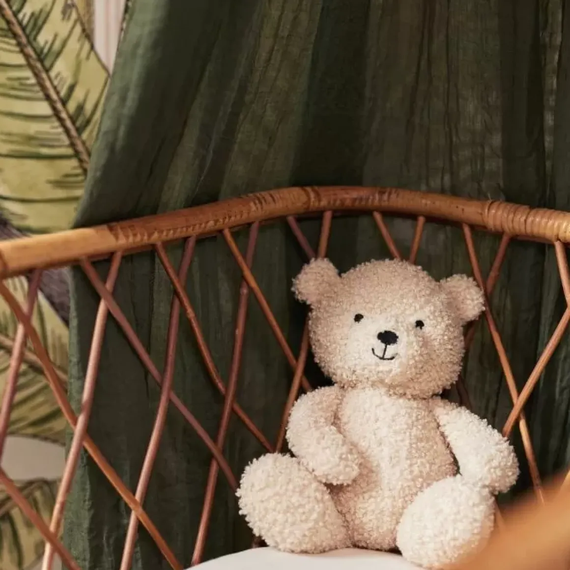 Jollein Bedhemel Vintage Leaf Green