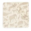Jollein Hoeslaken Ledikant Jersey Animals Nougat 60X120Cm