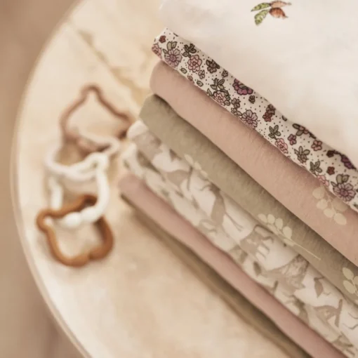 Jollein Hoeslaken Ledikant Jersey Wild Rose 60X120Cm