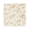 Jollein Hoeslaken Wieg Jersey Animals Nougat 40X80Cm