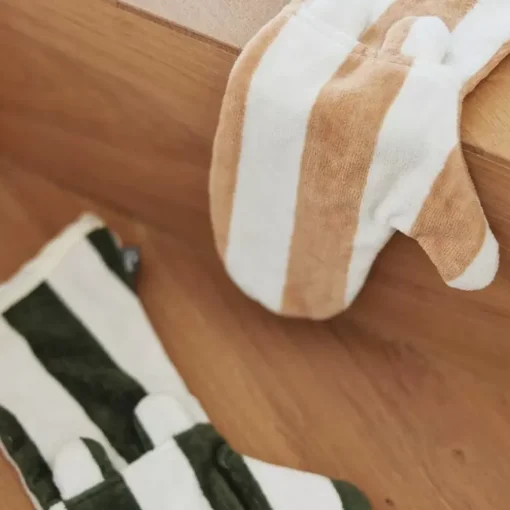 Jollein Lange Washand Stripe Terry Biscuit