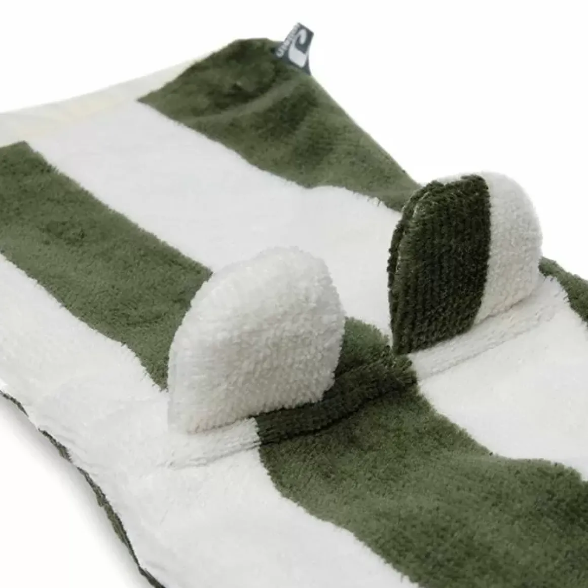 Jollein Lange Washand Stripe Terry Leaf Green