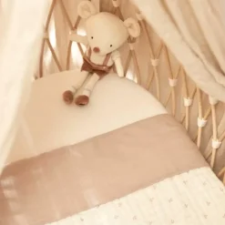 Jollein Ledikantlaken Slub Nougat 120X150Cm