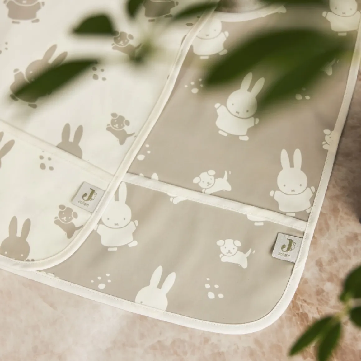 Jollein X Nijntje Waterproof Slabben Olive Green (2St)