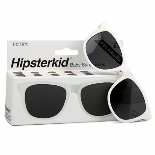 Kinderzonnebril Wayfarer Wit (3-6J) Hipsterkid