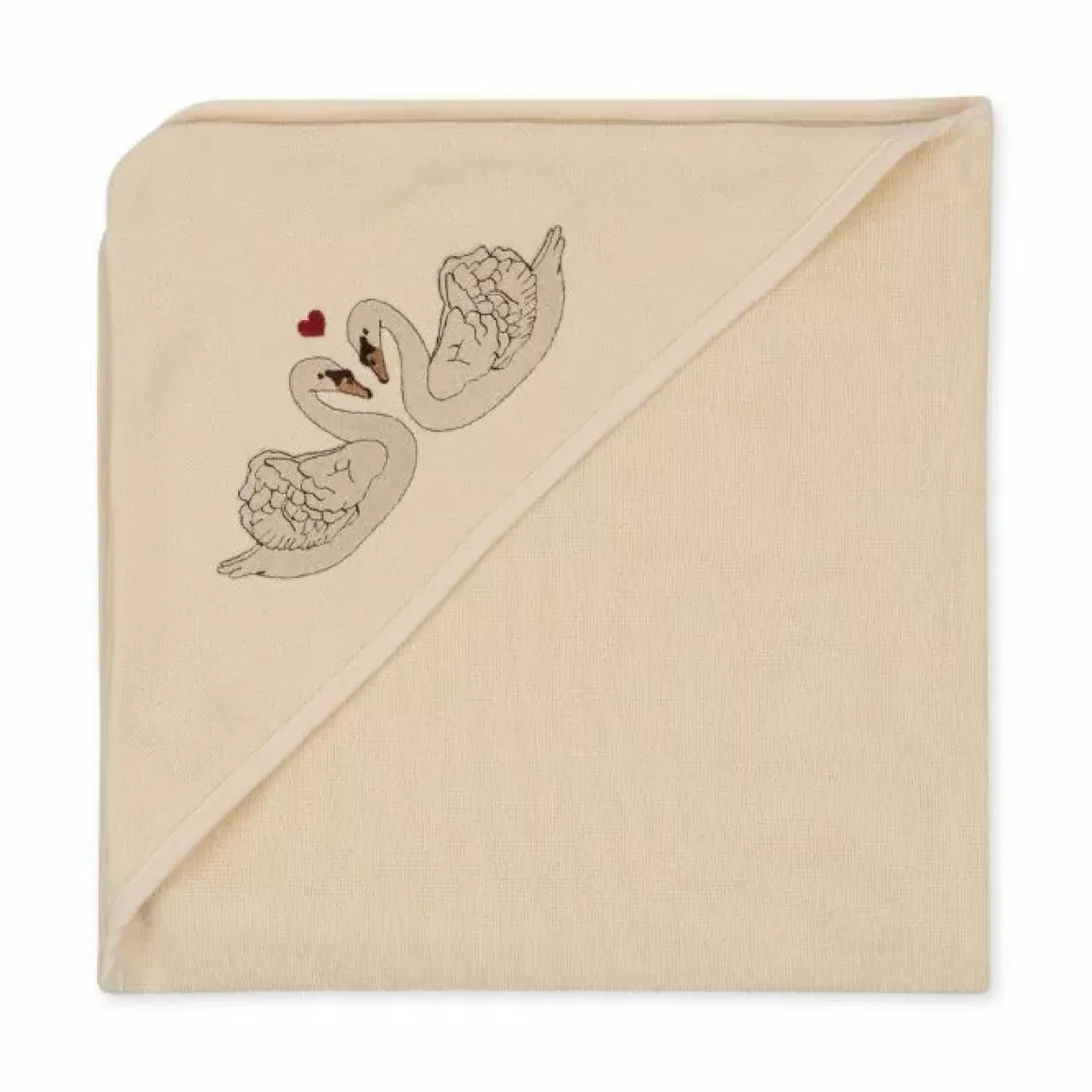 Konges Slojd Badcape Swan - Met Zwanenborduursel