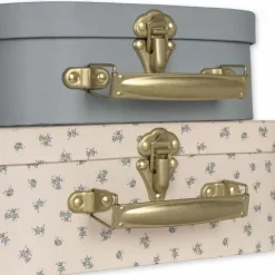 Konges Slojd Kartonnen Koffertjes Swan | Set Van 2