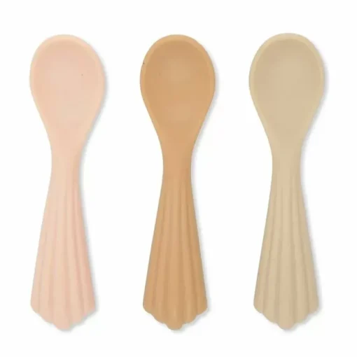 Konges Slojd Siliconen Lepels Shell Sunset Blush (3St)