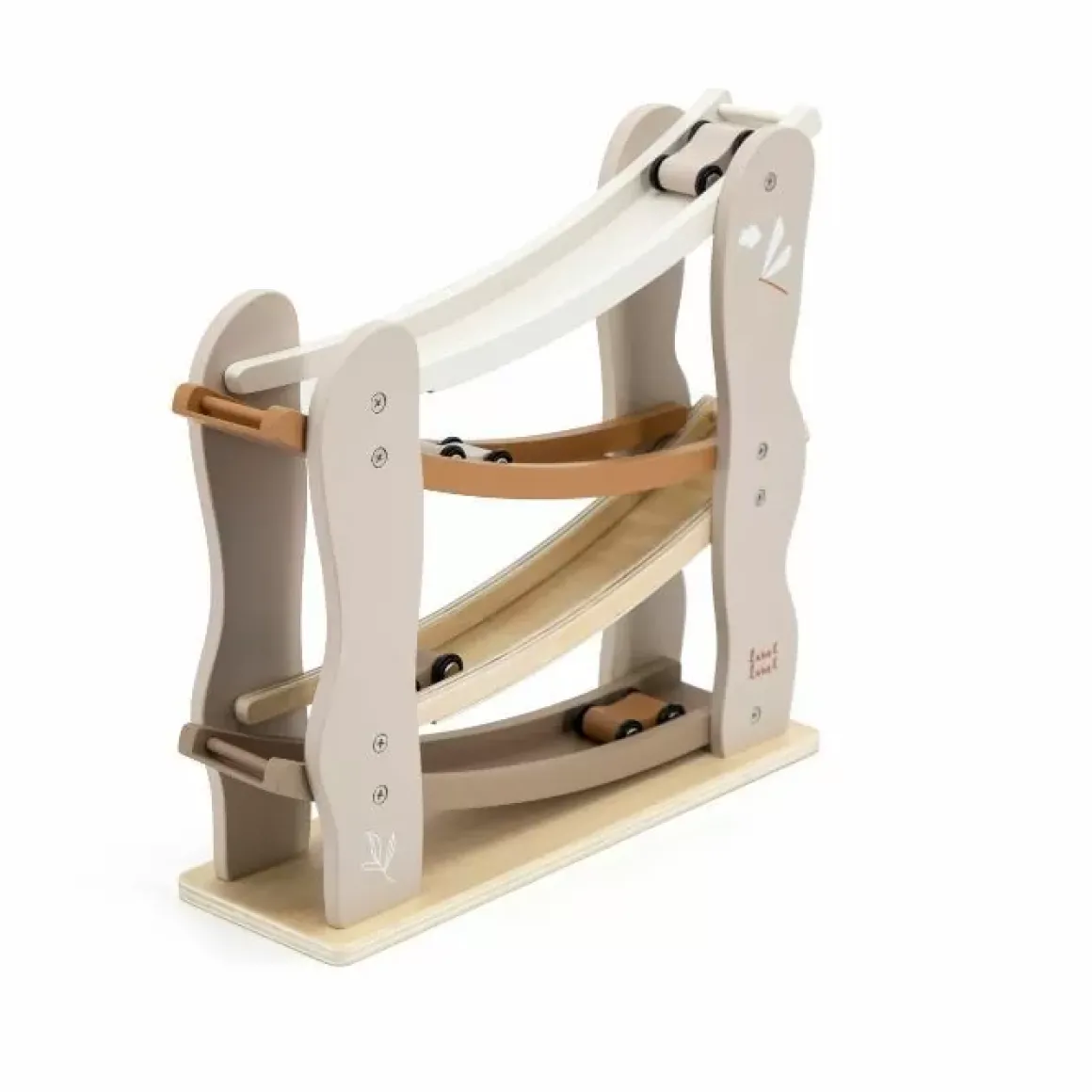 Label-Label Wood Houten Autobaan Nougat