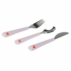 Lassig Bestekset Happy Rascals Heart Lavender - Ergonomisch & Kindvriendelijk