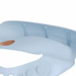 Lassig Siliconen Slab Happy Rascals Smile Sky Blue - Ideaal Voor Eerste Hapjes