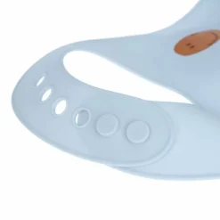 Lassig Siliconen Slab Happy Rascals Smile Sky Blue - Ideaal Voor Eerste Hapjes