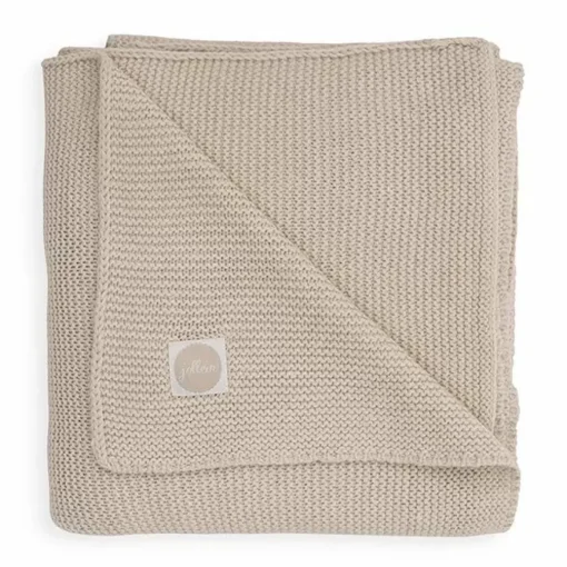 Ledikantdeken Basic Knit Nougat Jollein