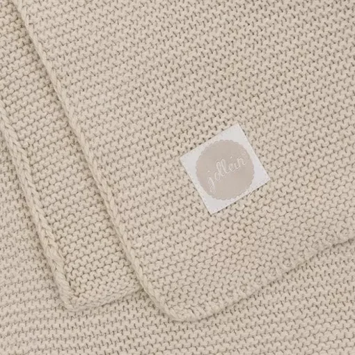 Ledikantdeken Basic Knit Nougat Jollein