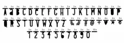 Letterslinger Zwart (147-Delig)