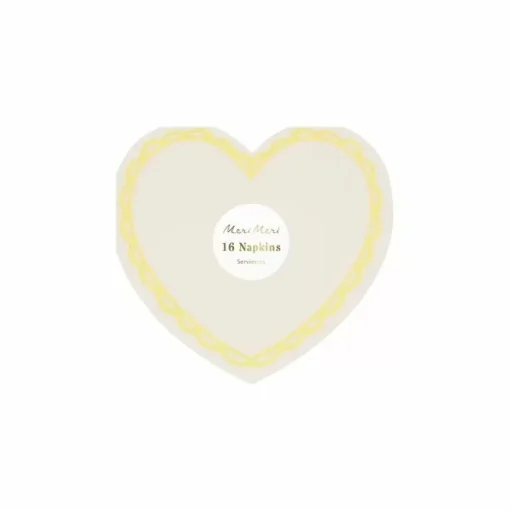 Lieflijke Pastel Hearts Gebaksservetten Van Meri Meri (16St)